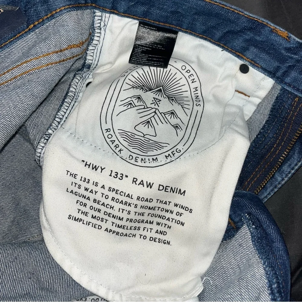 Roark HWY‎ 133 Denim Standard Slim Fit Jeans Mens Size 32x32 Blue